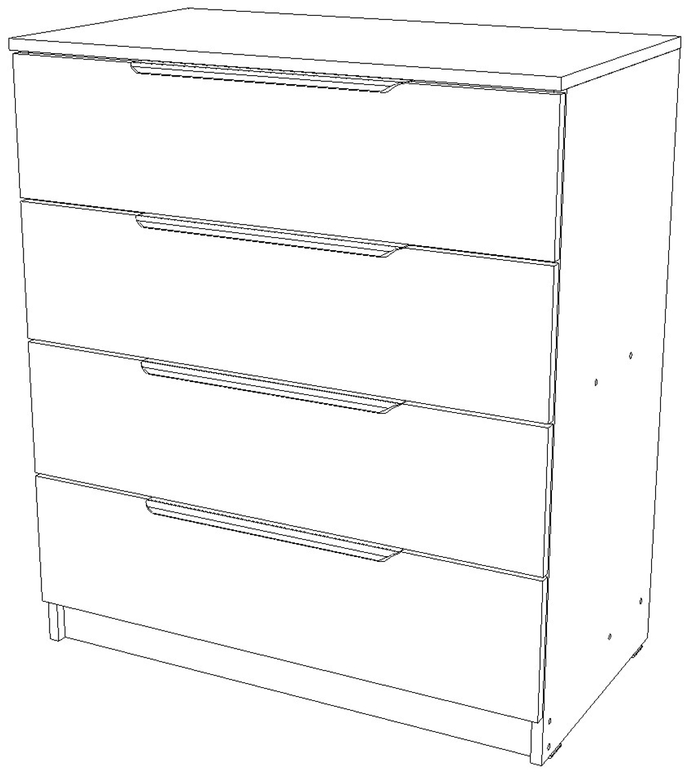 Комод 800×906×450 Вектор