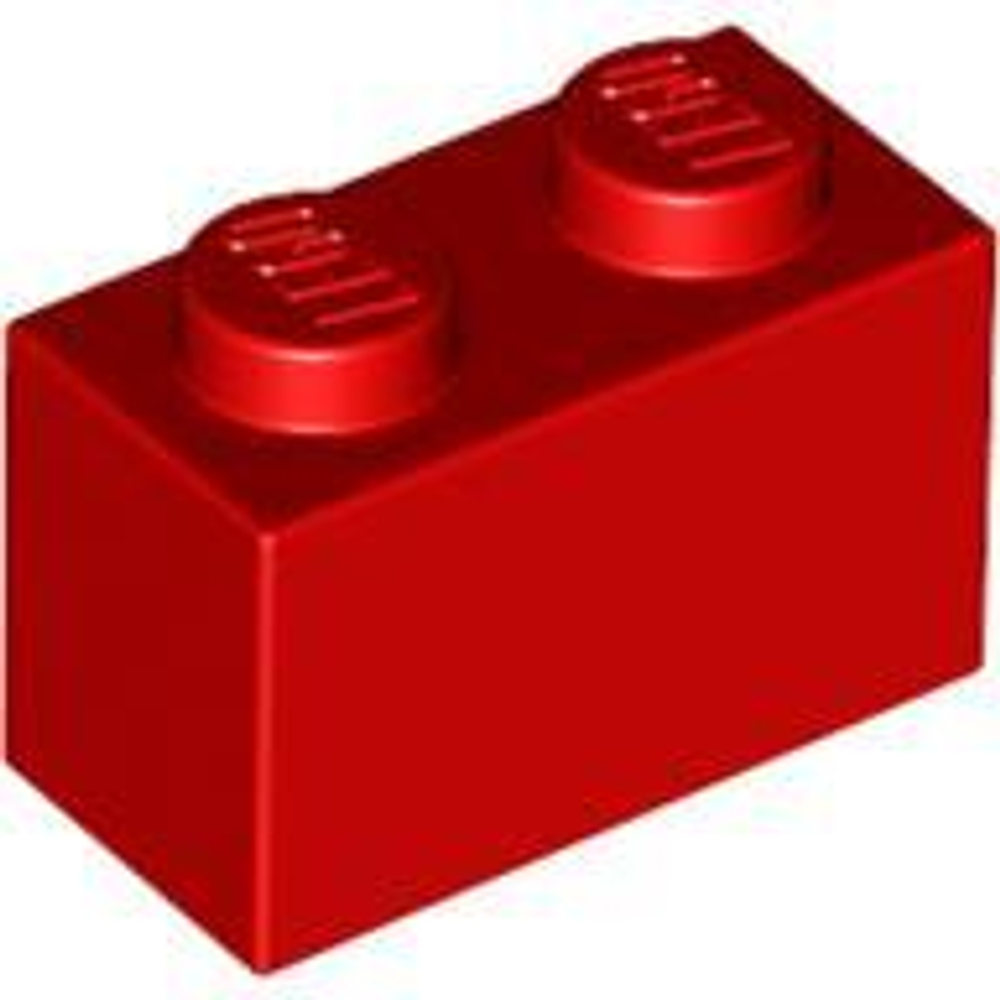 Lego Кирпич 1x2 (красный) 3004 / 300421 / 4613961