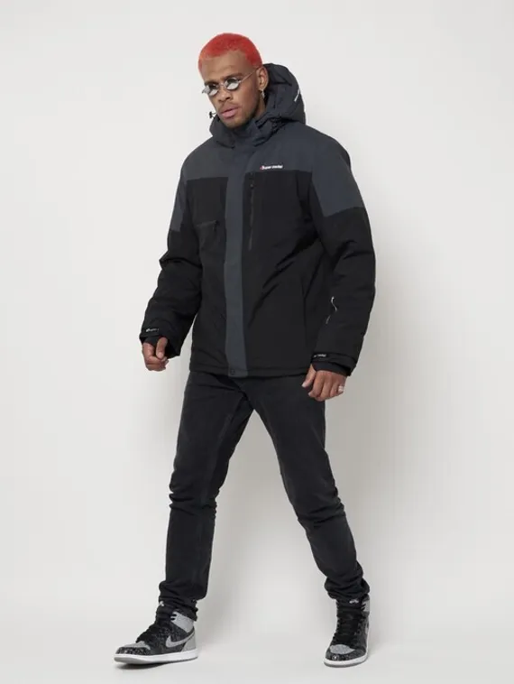 Куртка горнолыжная мужская, цвет чёрный, размер 48