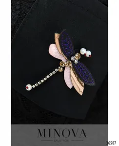 Платье 8619-1-черный Minova