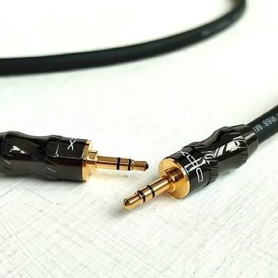 DAXX J66 Аудио кабель-переходник Мини-Джек3.5mm (папа-папа) из бескислородной меди 2x0.5mm2 D=6mm