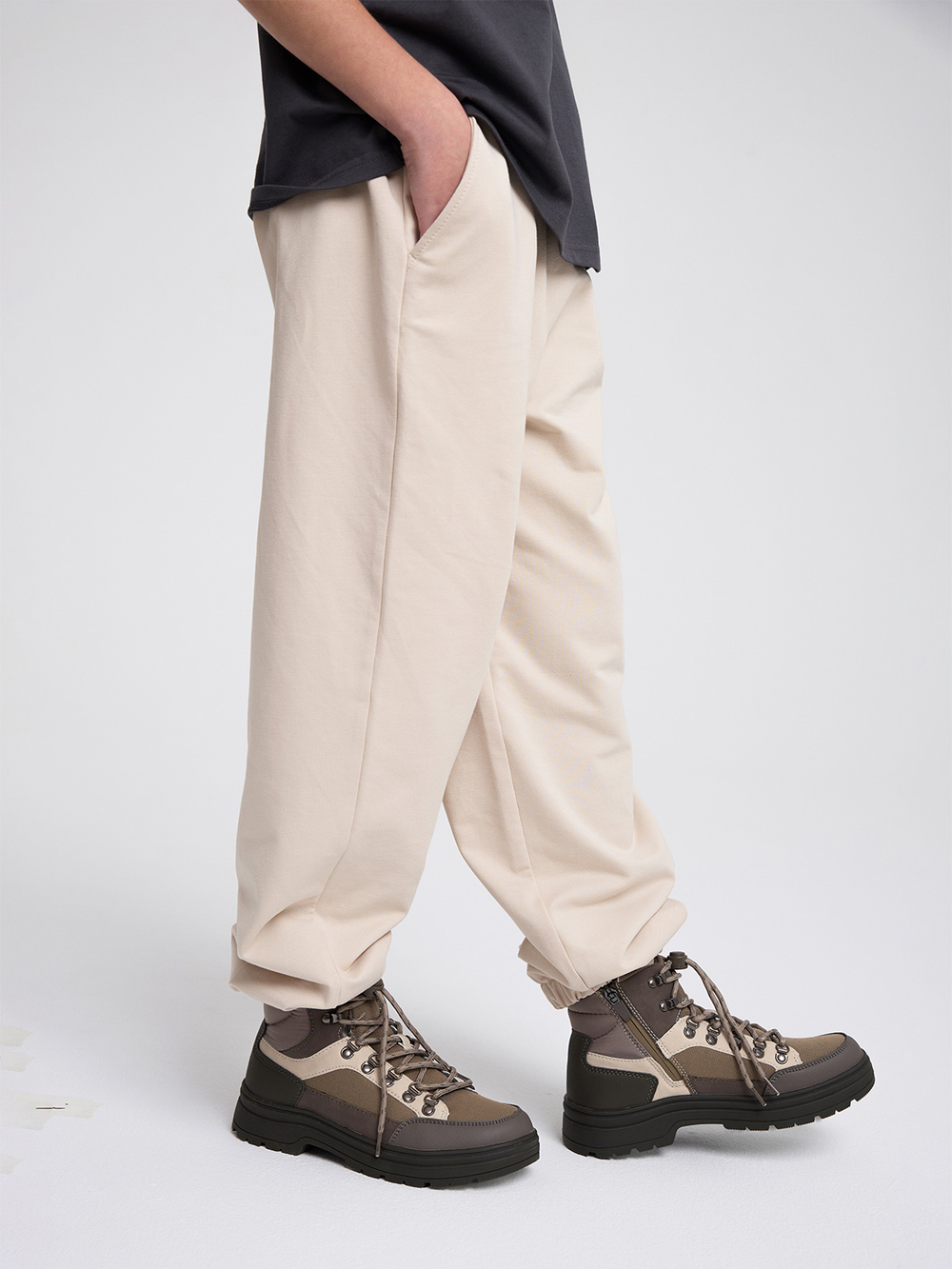 Брюки на резинке Mjölk Beige, уценка