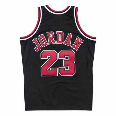 Баскетбольная мужская джерси Mitchell & Ness Authentic Jersey NBA Chicago Bulls Michael Jordan (Black)