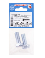 Болт DIN 933 М12x30 (белый цинк 2 шт) 306260