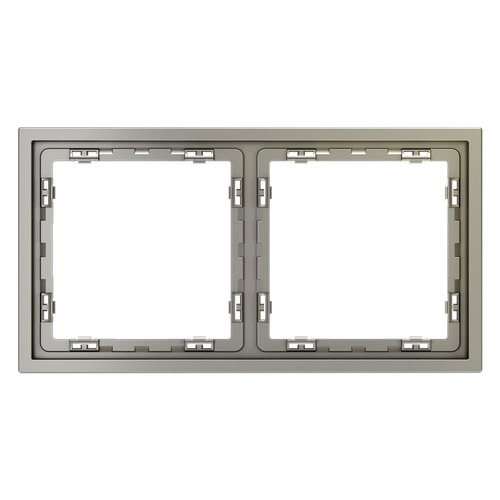 Рамка пластиковая на 2 поста, (шелк) Voltum S70 VLS100204