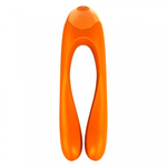 Мини вибратор на палец Satisfyer Candy Cane оранжевый
