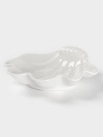 Блюдо для подачи ракушка "Белая марка"  21,5х21х5,5 см