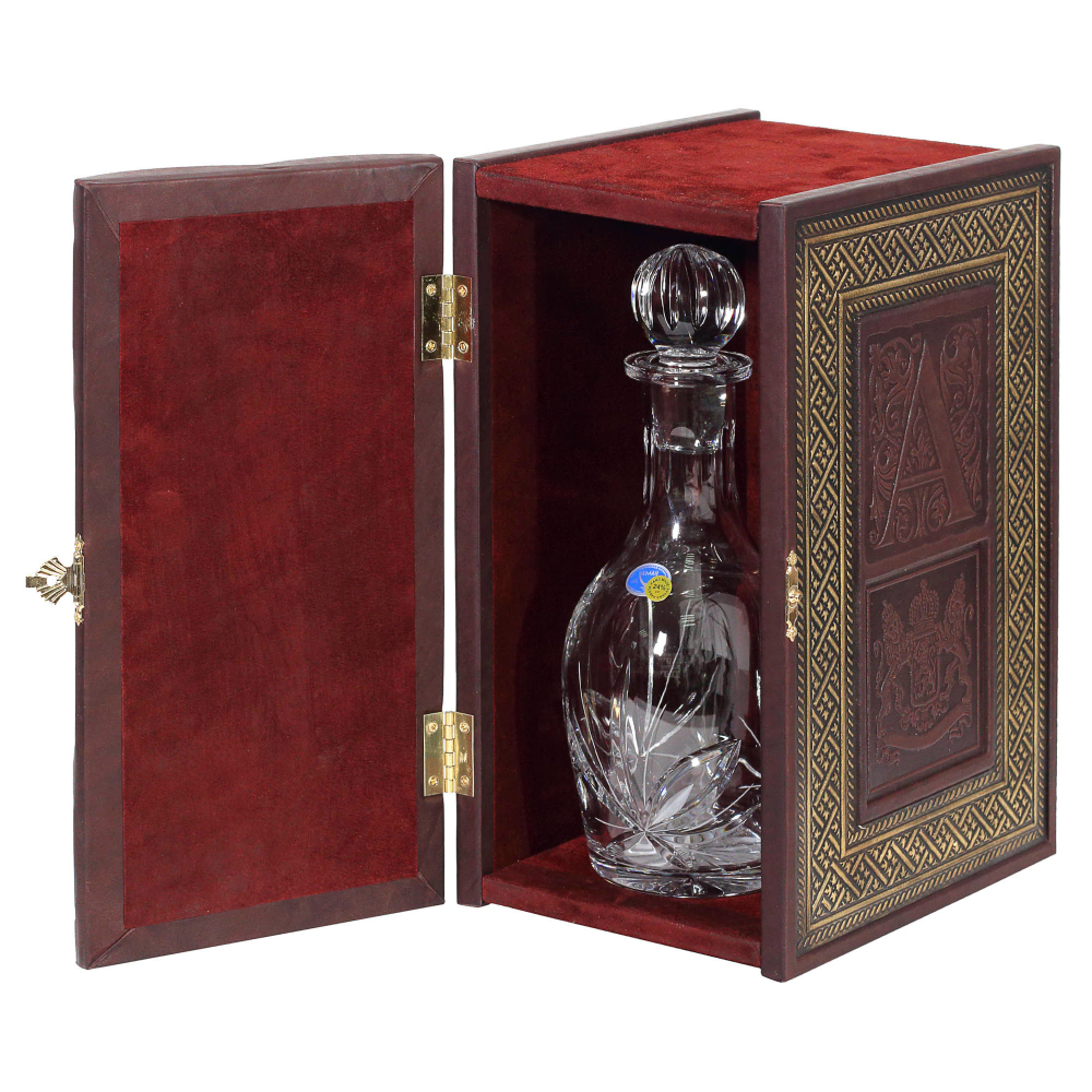 Книга-бар малый «Двухтомник». Цвет бордо