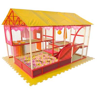 Детский уличный игровой лабиринт с крышей «Ваниль» 4,92×3,69×3,5 м