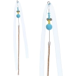 Игрушка - дразнилка на палочке «ЦапЦап», ленточка, цвет голубой, см, 42см ( пакет с подвесом)