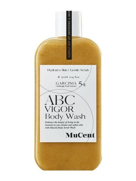 MUCENT  Гель для душа Освежающий цитрусовый + цветочный аромат  ABC VIGOR BODY WASH 03 (MELLOW YELLOW) Гель для душа.300мл.