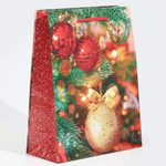 Пакет ламинированный вертик. "Новогодние шарики" MS 18×23×8см 6765819