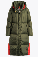 Пальто жен. PARAJUMPERS LIU B021 зеленый с оранжевым