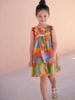 Сарафан для девочки Next AC6-222, Оранжевый, Розовый