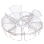 Органайзер для хранения мелочей, 8 ячеек «ИДЕЯДОМА», прозрачный, 10,5*3см (наклейка Селфи)✦