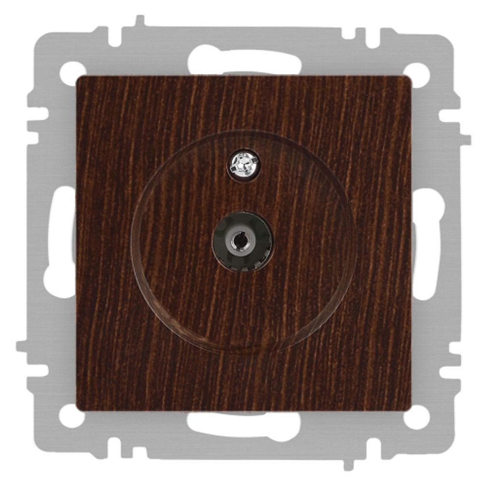 Розетка Intro Accent 6-301-10 TV одиночная, IP20, СУ, венге