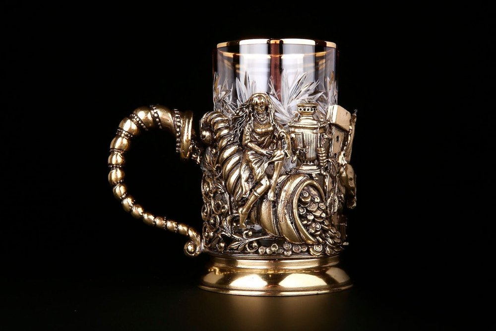 Набор подстаканников "Рог Изобилия" 2шт. в подарочном кейсе