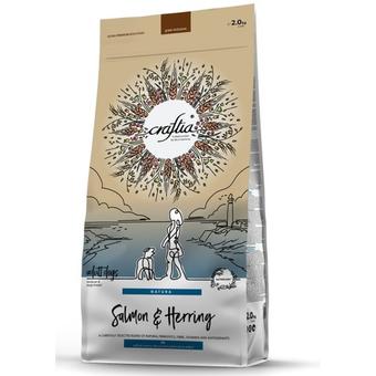 Сухой корм CRAFTIA NATURA для взрослых собак средних и крупных пород из лосося и сельди 2 кг