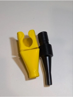 + + Воронка непроливайка для мототехники и др. Желтая