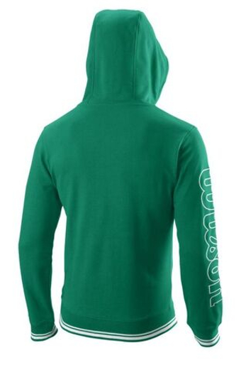 Мужская теннисная кофта Wilson Team II FZ Hoody M - зеленый