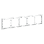 Рамка пластиковая VOLTUM S70 на 5 постов, (белый матовый)