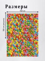 Оксфорд с принтом 3 метра №2 240 D