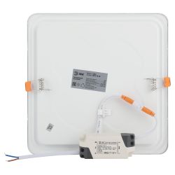 Светильник светодиодный встраиваемый Даунлайт ЭРА LED 2-18-6K Slim панель 18Вт 6500К квадрат | Downlight
