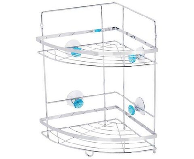 Рыжий кот Полка для ванной комнаты Угловая 2 ярусная