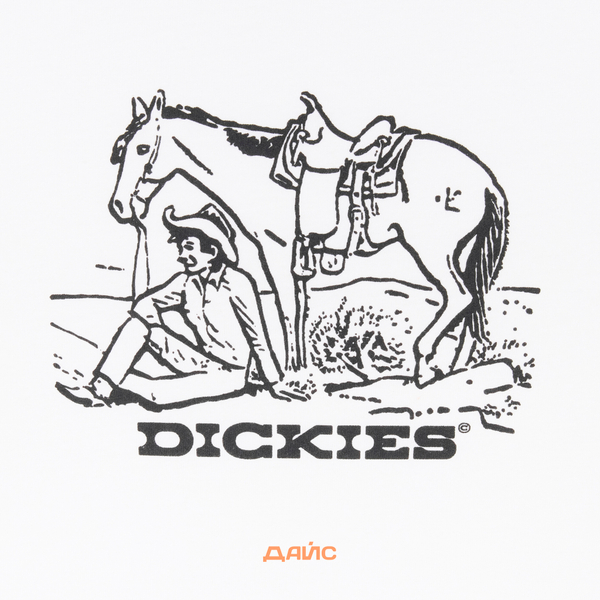 Футболка мужская Dickies Companion Center Logo артикул:DK0A4Z910WH1 - купить в магазине Дайс