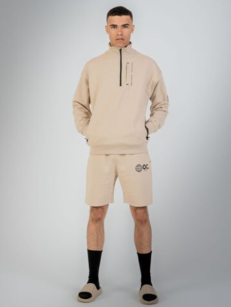 Свитшот с короткой молнией ORIGINAL CREATOR ERROR_404 HALF-ZIP, Бежевый