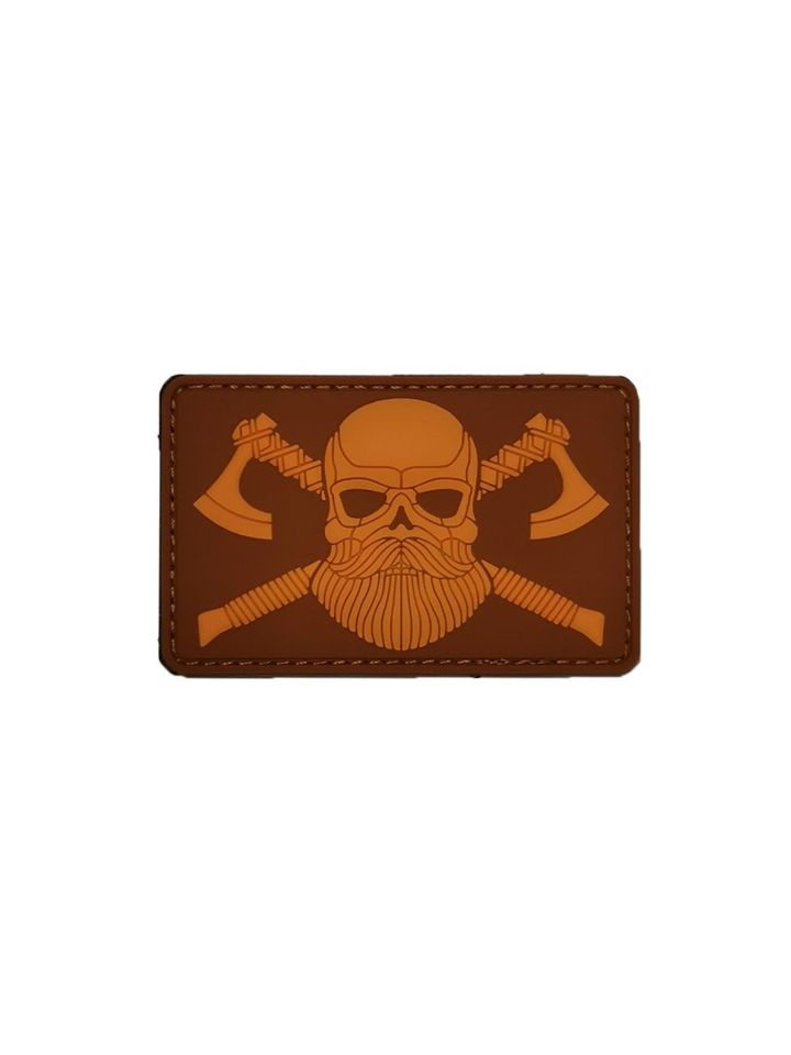 Патч Викинг ПВХ (коричневый)