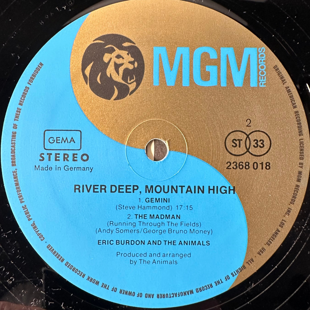 Eric Burdon And The Animals ‎– River Deep Mountain High / Ring Of Fire 2LP (Германия 1983г.)