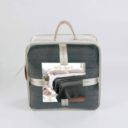 Плед 160х220 Sofi De MarkO Либерти темно-серый