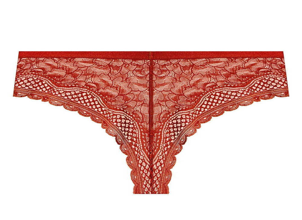 Трусики-бразилиана Clarisa (Размер: L) (Цвет: терракотовый)