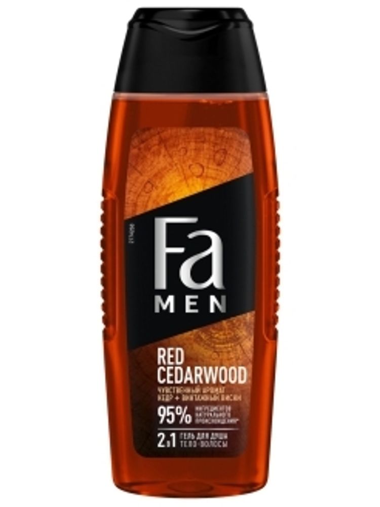 Fa Men Гель для душа 2 в 1 Red Cedarwood, с ароматом кедра и винтажного виски, 250 мл