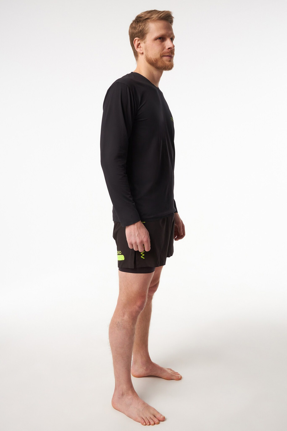 ЛОНГСЛИВ УТЕПЛЕННЫЙ МУЖСКОЙ BASE LAYER TEE LS | BLACK YELLOW