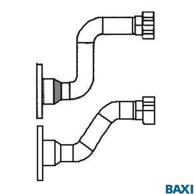 Трубы подачи/возврата в разделитель производительностью 8,5 м3/ч. (7106865-)