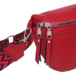 Сумка женская через плечо «ИМАНИ», цвет бордовый, три кармана, 24*19*7*5см (лейбл Ultramarine)