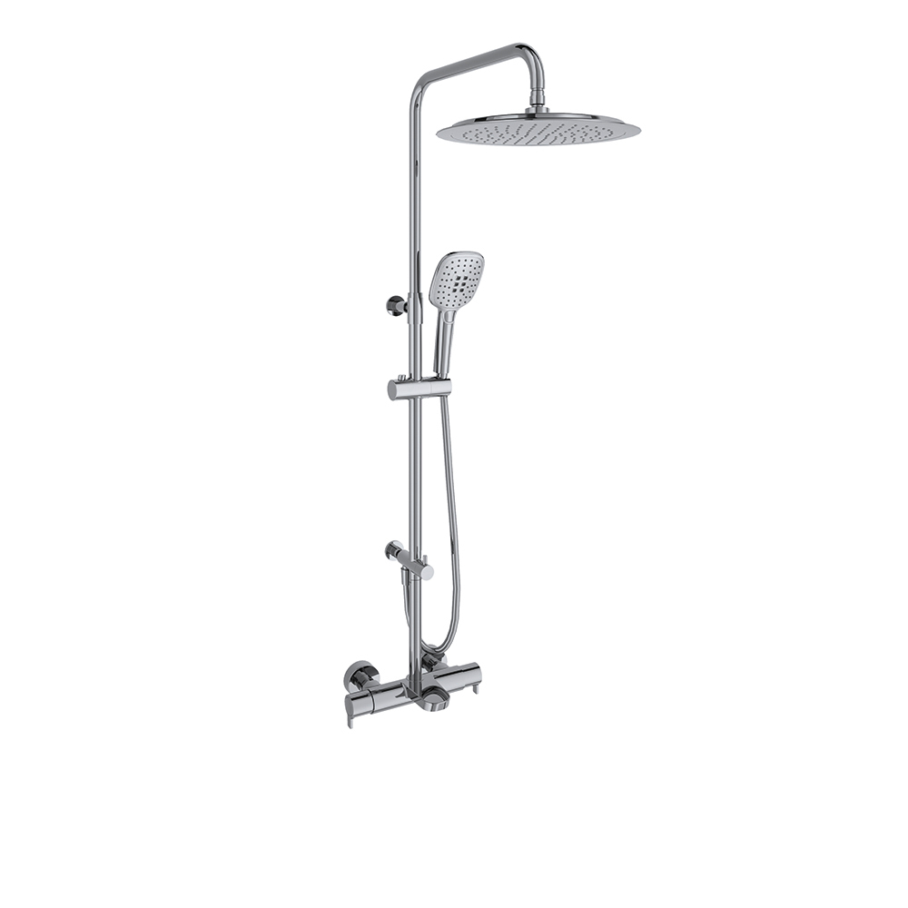 Душевая термостатическая система с изливом и с регулировкой высоты BLAUTHERM 945613RP300