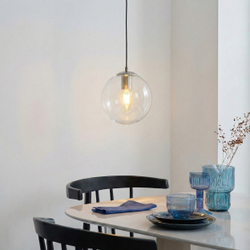 801004 Люстра SFERETTA E27 1х6W (led) E27 ХРОМ/ПРОЗРАЧНЫЙ