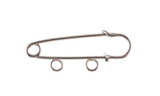 "Zlatka" Булавка для подвесок серебристая 3.5 см