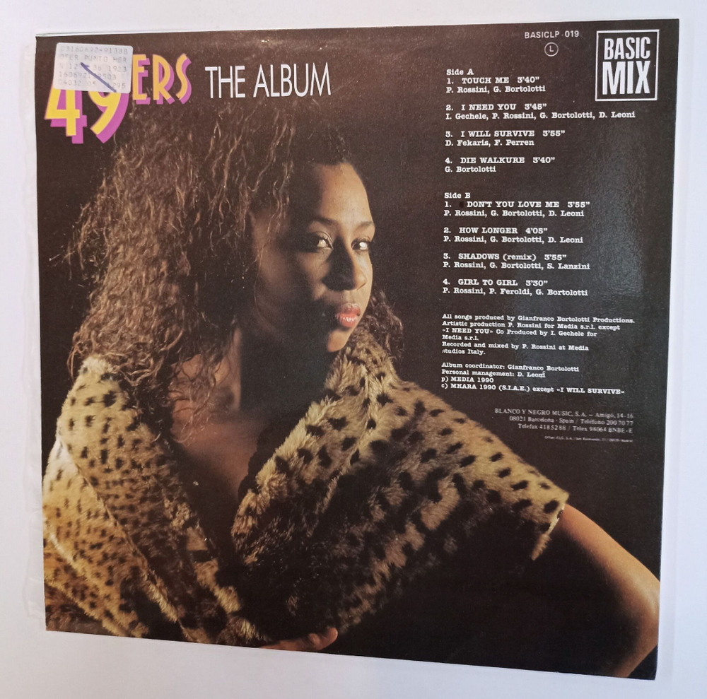Винтажная виниловая пластинка LP 49ers The Album (Испания 1990)
