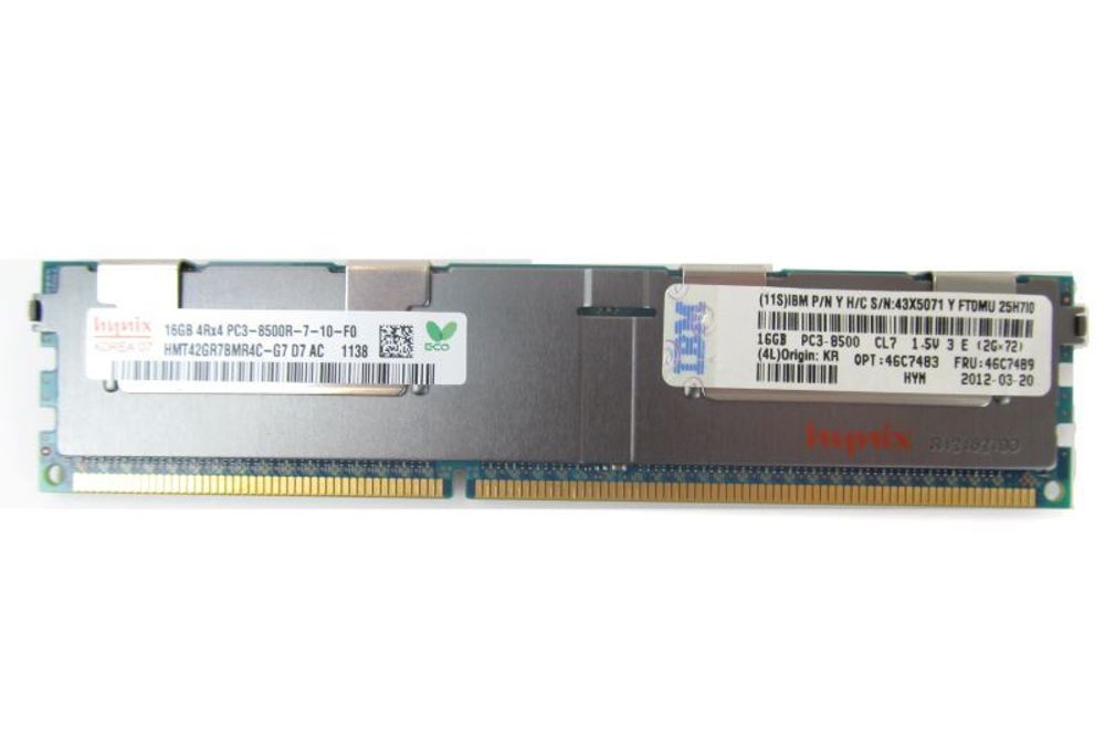 Оперативная память IBM 16GB PC3-8500R Ddr3-1066Mhz 46C7489