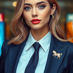 Брошка "Белая лошадь лошадка ". Женская брошь,украшение.Подарок на новый год. Символ года