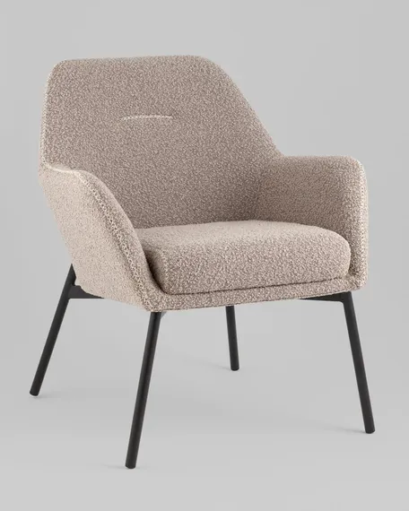 Лаунж-кресло Joaquin, серое букле