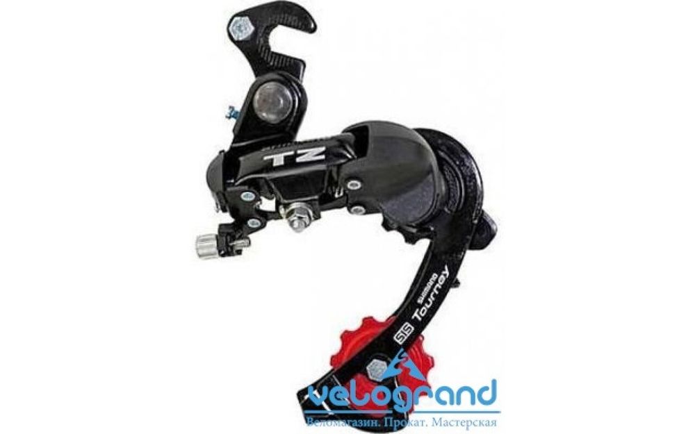 Переключатель задний Shimano Tourney RD-TZ50, средняя лапка (6 ск.), крепление на ось Переключатель задний Shimano Tourney RD-TZ50, средняя лапка (6 ск.), крепление на ось