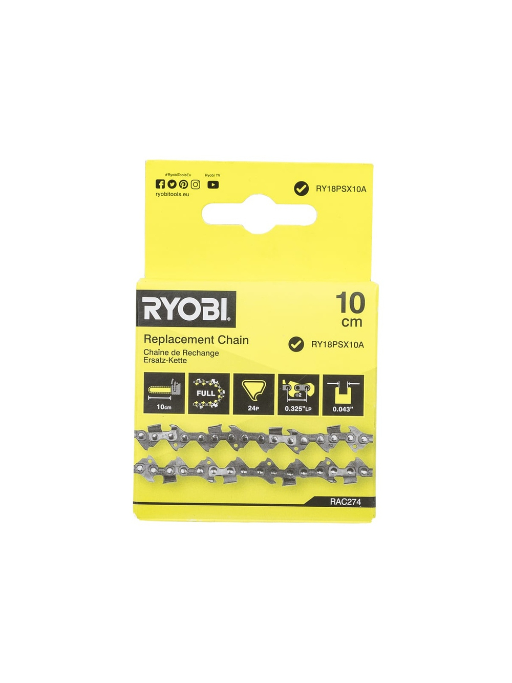 Пильная цепь RAC274 Ryobi 5132005435