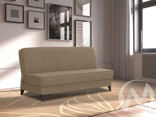 Диван прямой Наварра 2 (БД) FROZEN 02 (серо-песочный с мелкими разводами)