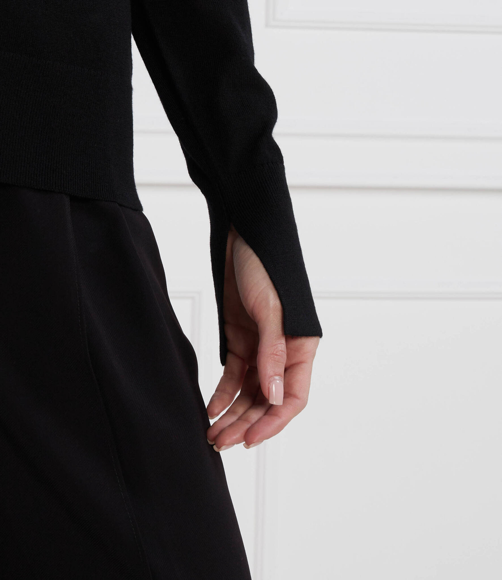 Хлопковый свитер Calvin Klein - черный(K20K205777)