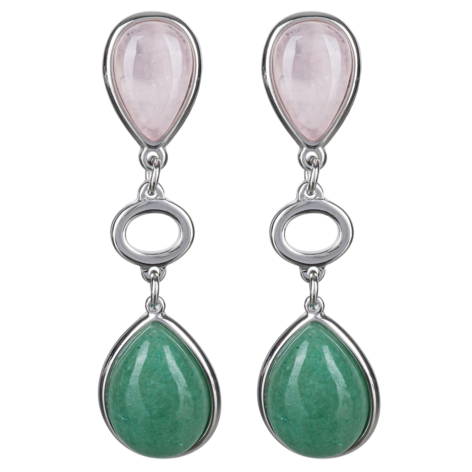 Серьги Possebon Q.Rose, Q.Verde A0585.7.17 S